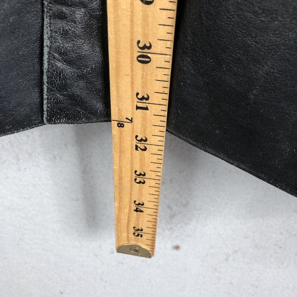 Vintage M Julian Wilsons Leather Blazer Mens XL Black Buttery Jacket Coat Y2K - Picture 5 of 16